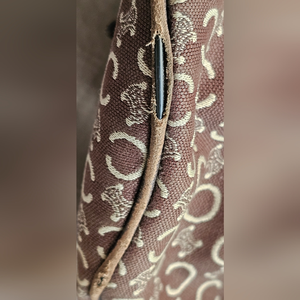 CELINE VINTAGE MACADAM BARREL BAG (FINAL SALE) - Picture 9 of 14